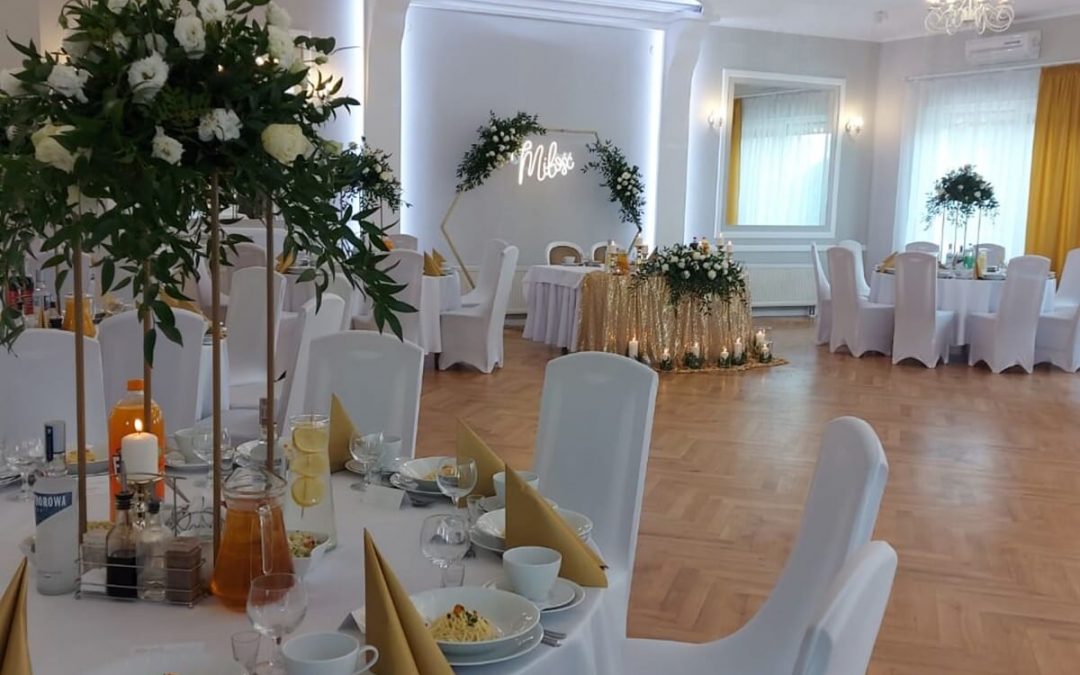 Wyjątkowy wystrój sali weselnej w okolicach Leszna